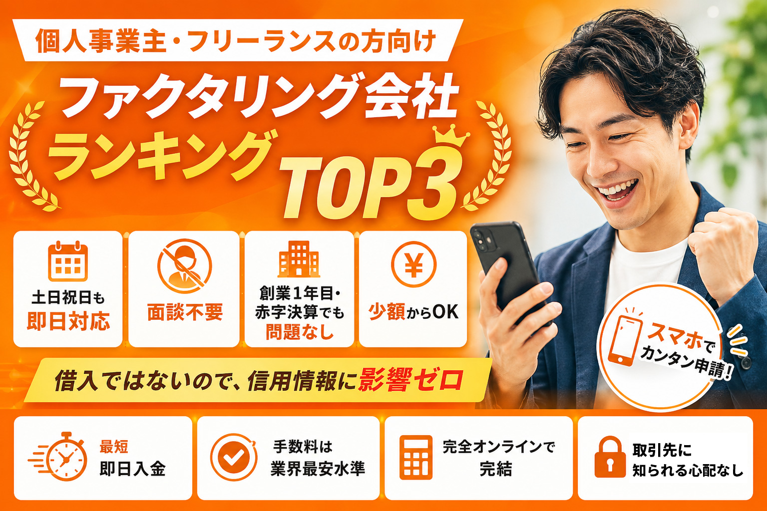 個人事業主・フリーランス向け ファクタリング
